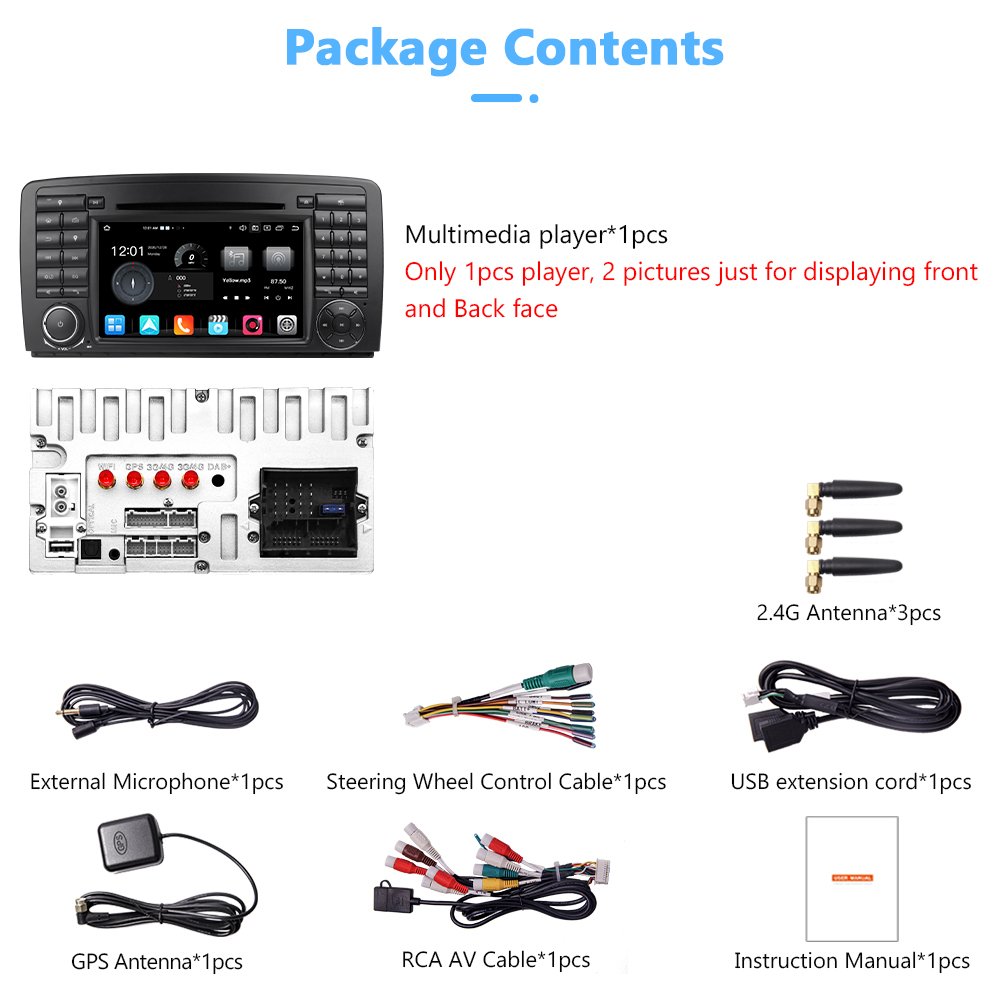 7 Inch Car DVD Player Car Radio Original Fit Car For Mercedes Benz R class 2005-2014