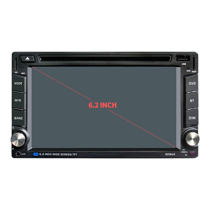 6.2 Inch Car Wifi Dvd Player Android Xy-6.2inchdvd Led Usb Cd Players Ce LCD Universal Portable Cd Player with Bluetooth RGB