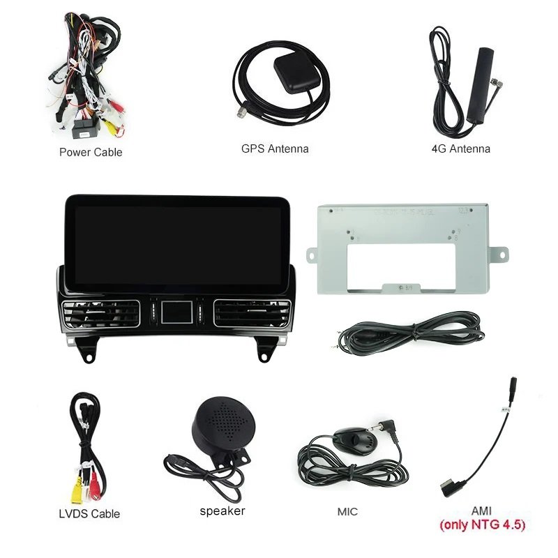 Android 13 Car Multimedia Video Player For Mercedes Benz ML GL GLE GLS W166 X166 2012-2019 head unit Auto 360 Cam