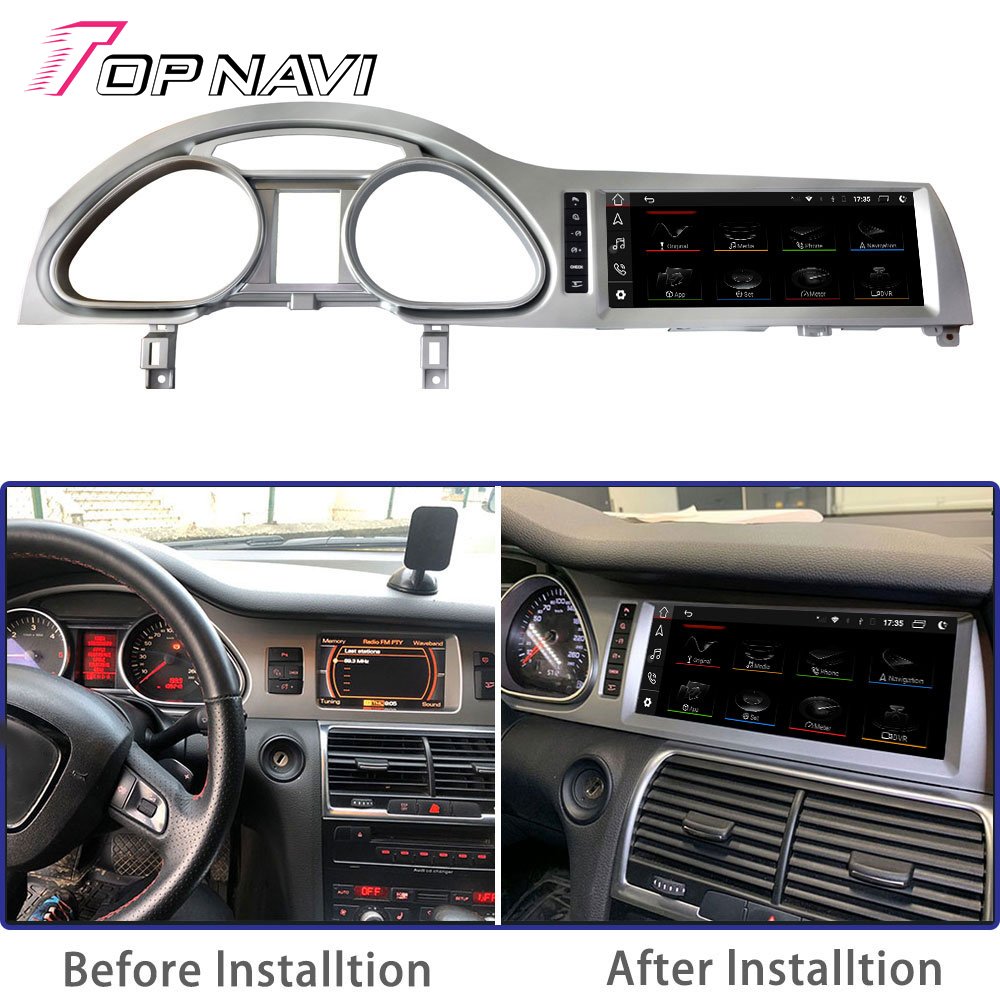 Android 12 Carplay DSP RDS Car Radio DVD Player For Audi Q7 2005 - 2015 left drive Multimedia Navigation Stereo Head Unit