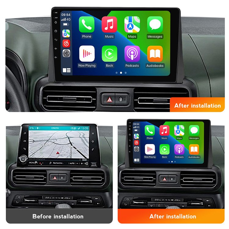 8 Core Gps Autoradio 4G BT 5.0 Carplay Screen Android GPS Navigation Car Radio Player For Citroen Berlingo 2018+ Peugeot Partner