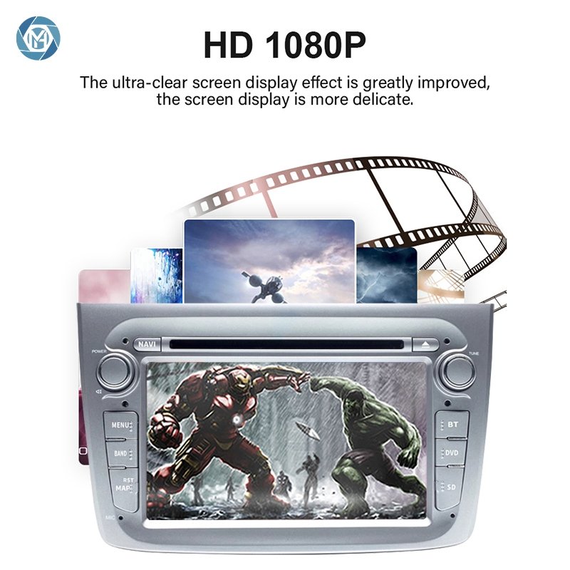 7 inch TPMS DAB DSP IPS Android wireless CarPlay 4G car dvd player for Alfa Romeo Mito