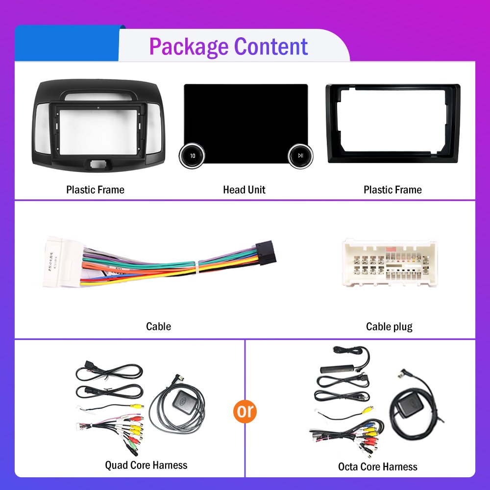 11.8Inch Car Radio For Hyundai Elantra 2008 2009 2010 DIAMOND 2K QLED Screen 2Din Android Car Stereo Car DVD Player Carplay DSP