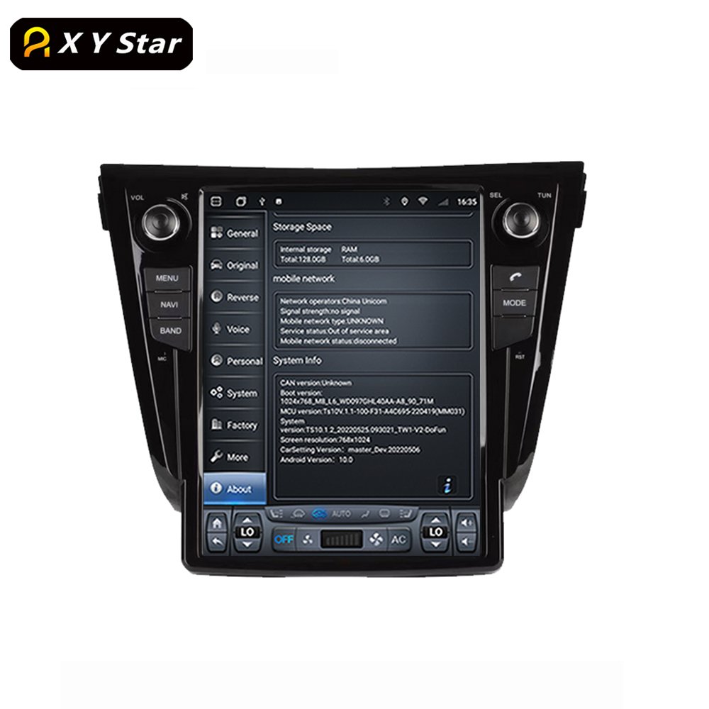 XYstar Tesla Style 12.1 Inch Android Gps Navigation Stereo Car Video Car Dvd Player For Nissan X-TRAIL Qashqai 2013-2016