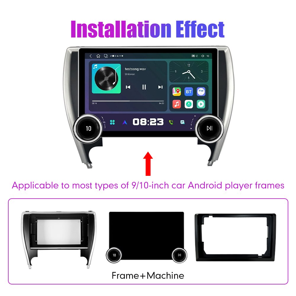 11.8Inch 2Din Android Car Radio For Toyota Camry 2015-2018 2K QLED Screen Car Stereo Car DVD Player Carplay Android Auto