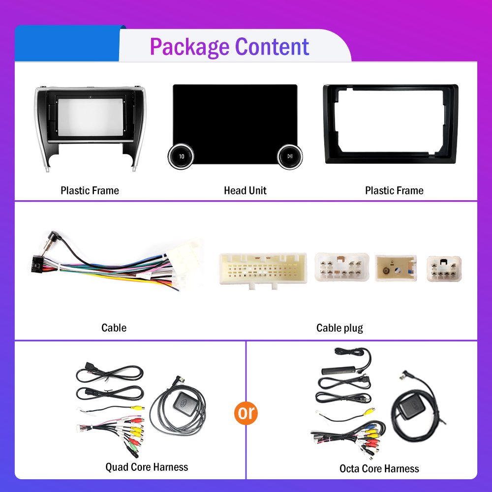 11.8Inch 2Din Android Car Radio For Toyota Camry 2015-2018 2K QLED Screen Car Stereo Car DVD Player Carplay Android Auto
