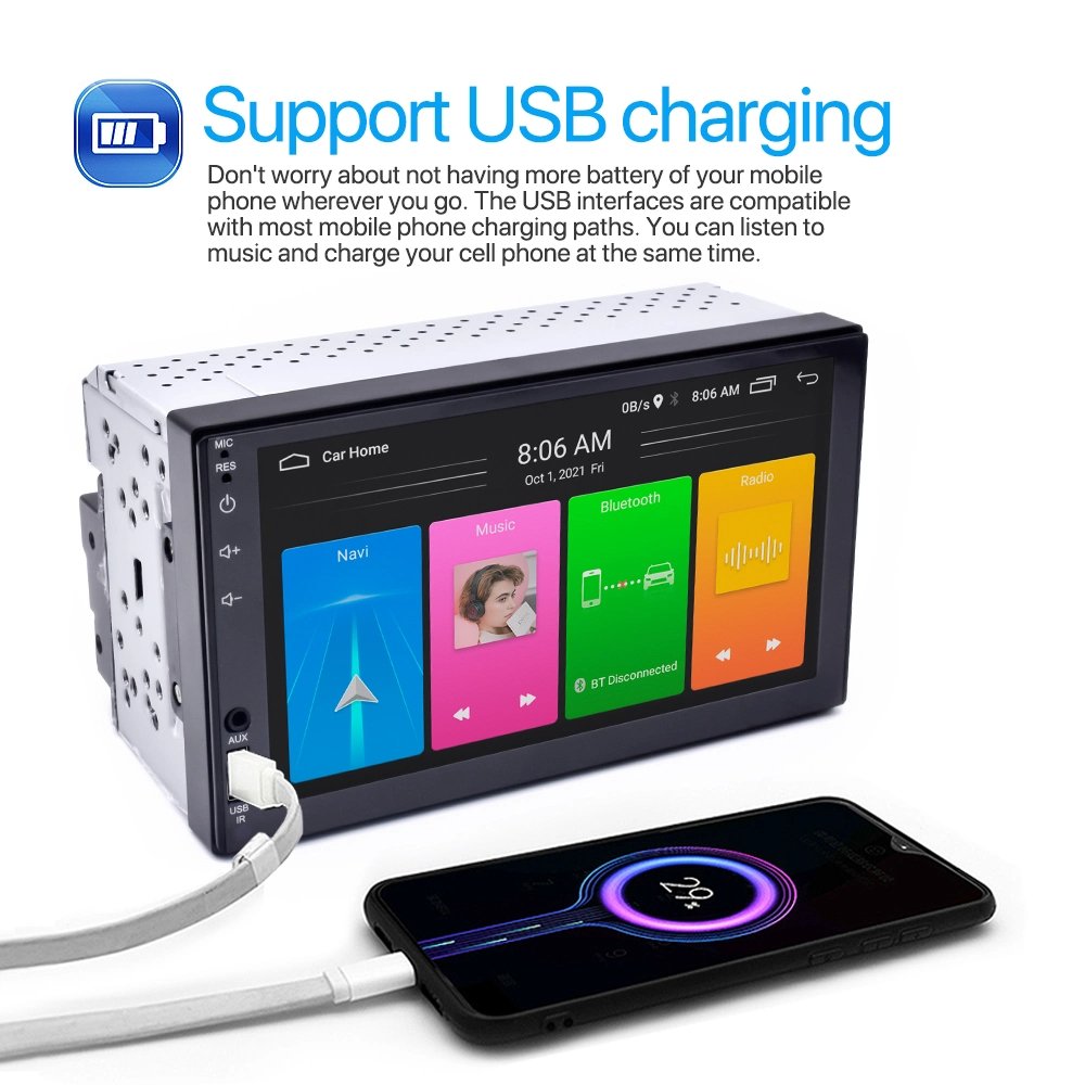 7 inch Universal 2DIN with USB Auto Car Android player 7inch Screen with bluetooth Auto Stereo Radio car dvd player
