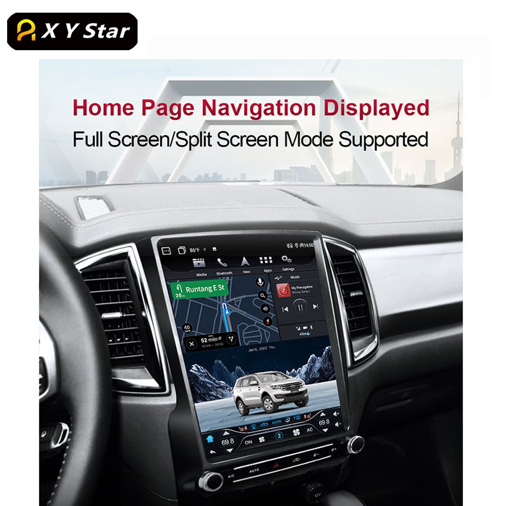 12.1inch android 11 touch screen car dvd player for Ford Ranger Raptor Everest 2016-2021