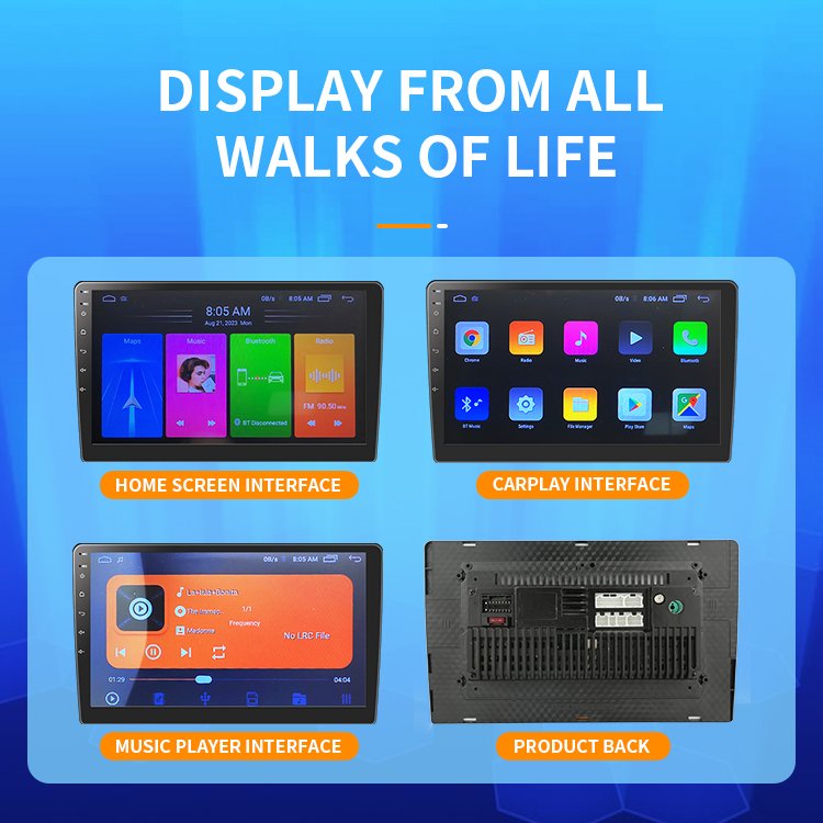 2 Din 7' 9" Android Stereo Ram Rom Bt Fm Dsp Radios Para Autos Multimedia Video Car Dvd Player 7/9/10 Inch Car Android Player