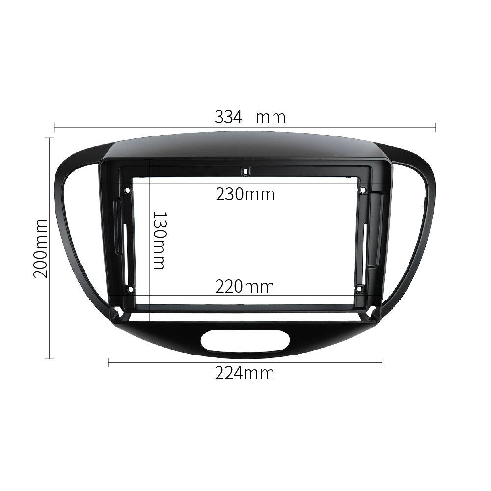 Car Radio Fascia for HYUNDAI I-10 2012 Dash Installation Android Player Frame Adapter Cover Panel 9 INCH Stereo GPS DVD Bezel
