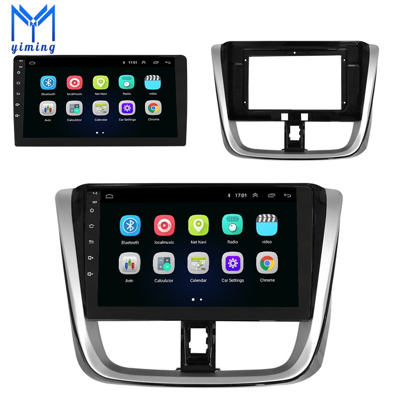 android 9.1 car gps multimedia player For Toyota VIOS YARiS 2018 dvd radio video player headunit Split screen display