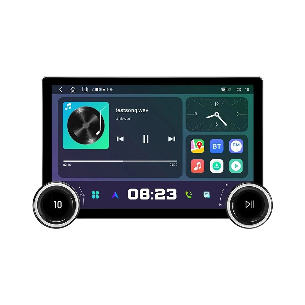 11.8" Diamond Dual Knobs 2K QLED Screen 2 Din Android Car Radio For Honda CRV 2006-2011 Stereo Android Auto Carplay