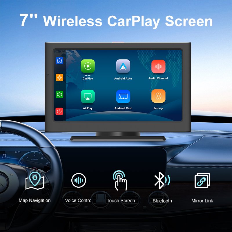 Maustor Universal 7 Inch Touch Screen Car Radio Mp5 Player Portable Multimedia Android Auto Wireless Smart Car Carplay