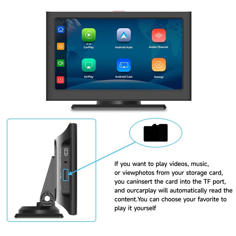 Maustor Universal 7 Inch Touch Screen Car Radio Mp5 Player Portable Multimedia Android Auto Wireless Smart Car Carplay