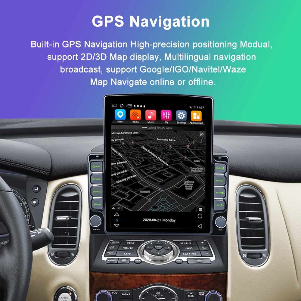 9.7 Inch Android 13 Car DVD Player Newest Model Support Wireless Carplay Android Auto Wifi GPS Stereo Split Screen