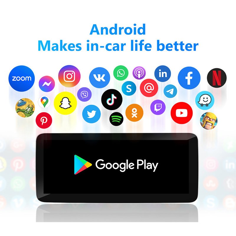 10.25 inch dvd car radio stereo android touch screen multimedia player carplay for audi q5