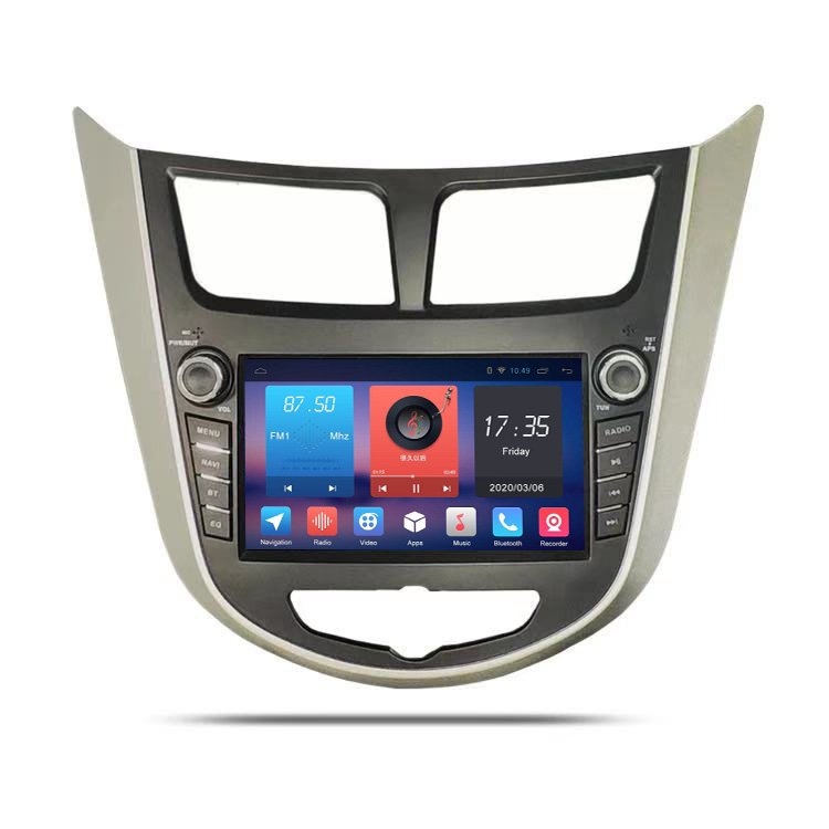 In-dash 2 din car radio with navigation china for Hyundai Verna ACCENT SOLARIS 2011-2012 car dvd with GPS Radio Audio BT