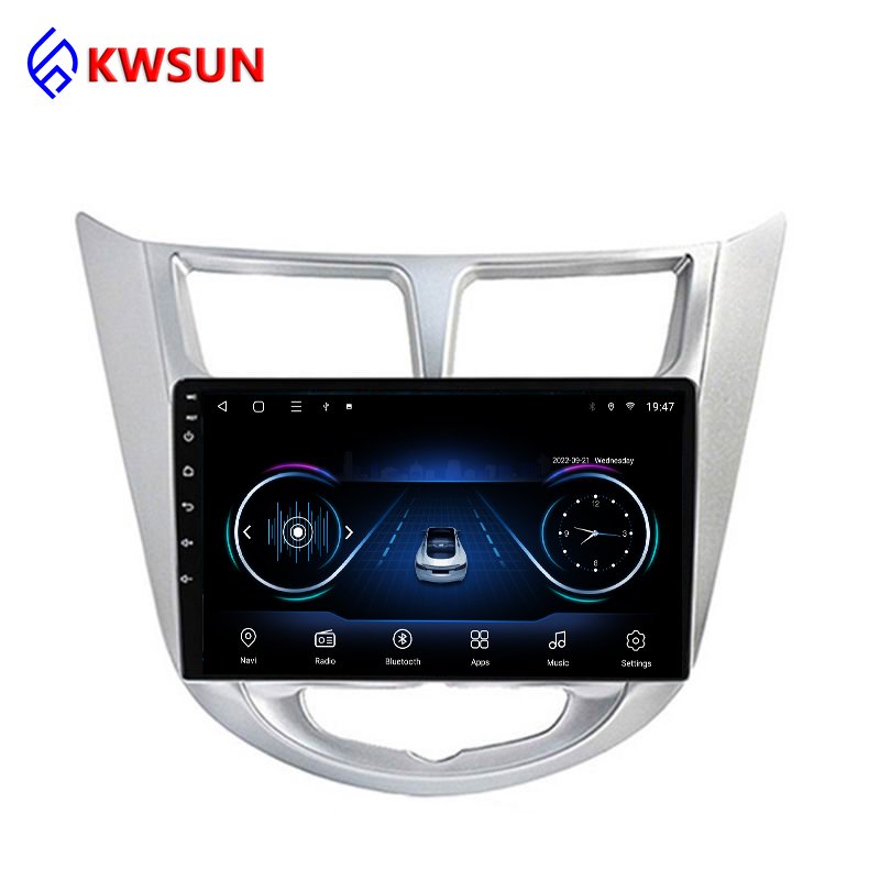 9 Inch Android 12 Car Multimedia Player For Hyundai Solaris Verna Accent i25 2010-2016 gps Navigation