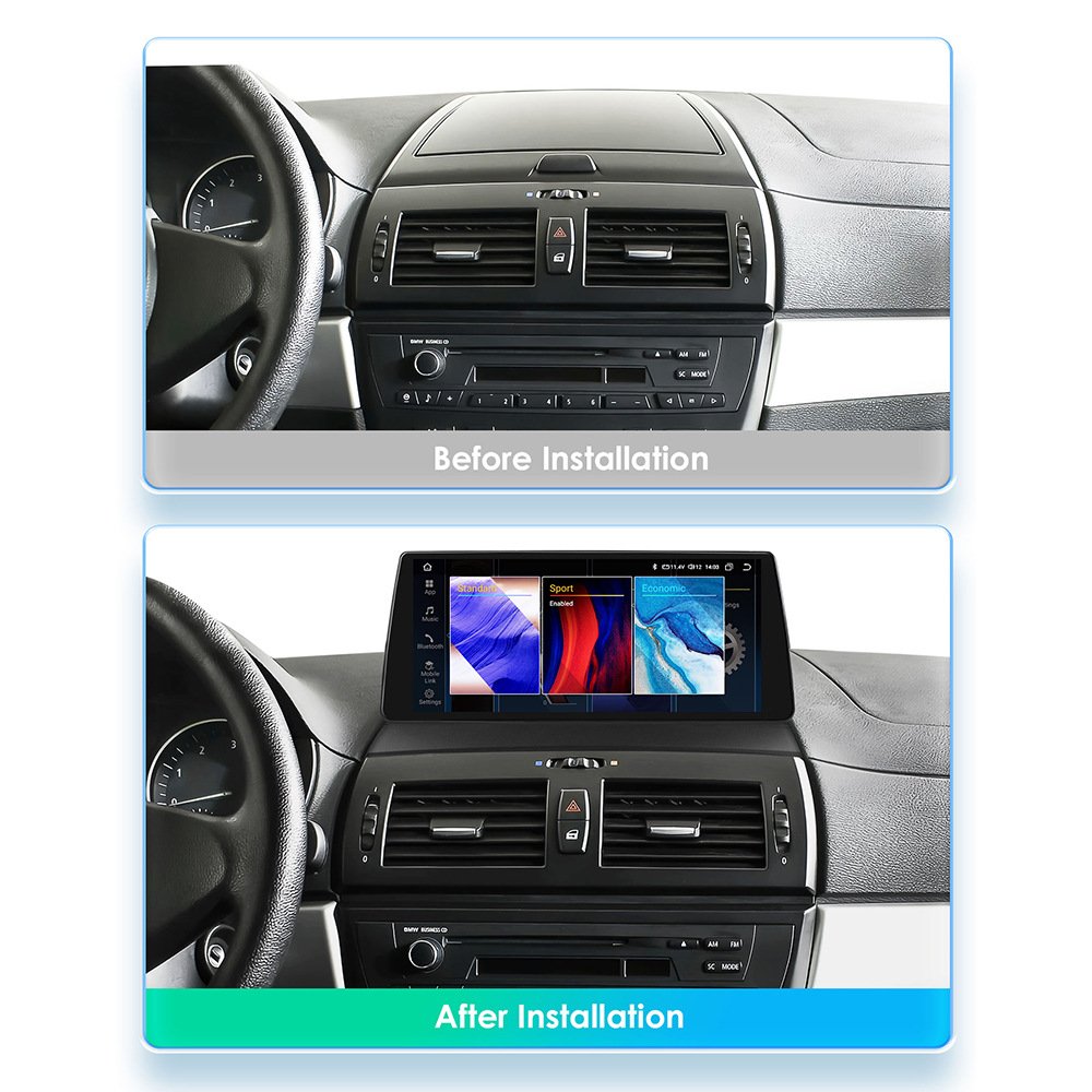 10.33 Inch Wifi+4G OLED Android 12 Rgb Car Dvd Player for BMW X3 E83 2004 2010 with radio CarPlay Android Auto GPS