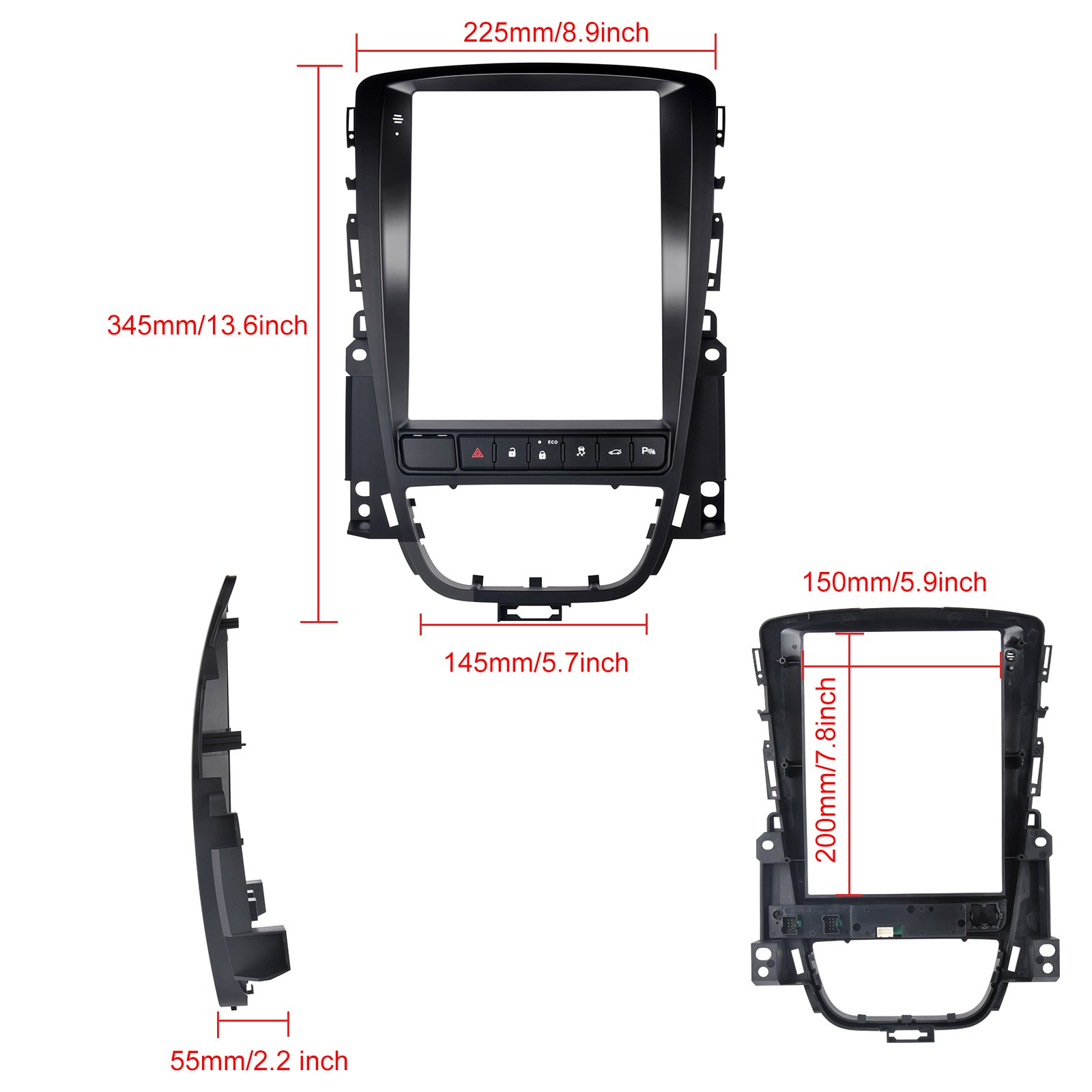 Podofo 9.7" Android Car Stereo Car Radio For Buick Excelle GT/Opel Astra 2006-2014 Carplay Android Auto GPS Wifi Hifi FM RDS