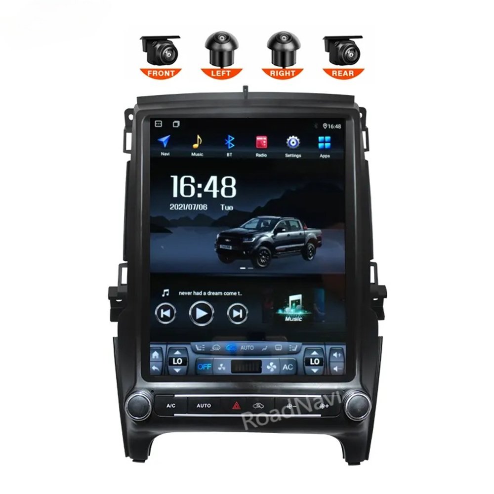 RoadNavi TS10 Tesla Android Car radio for Ford Ranger T6 Everest 2016-2021 Car Dvd Gps Wifi 4G Dsp Carplay 360