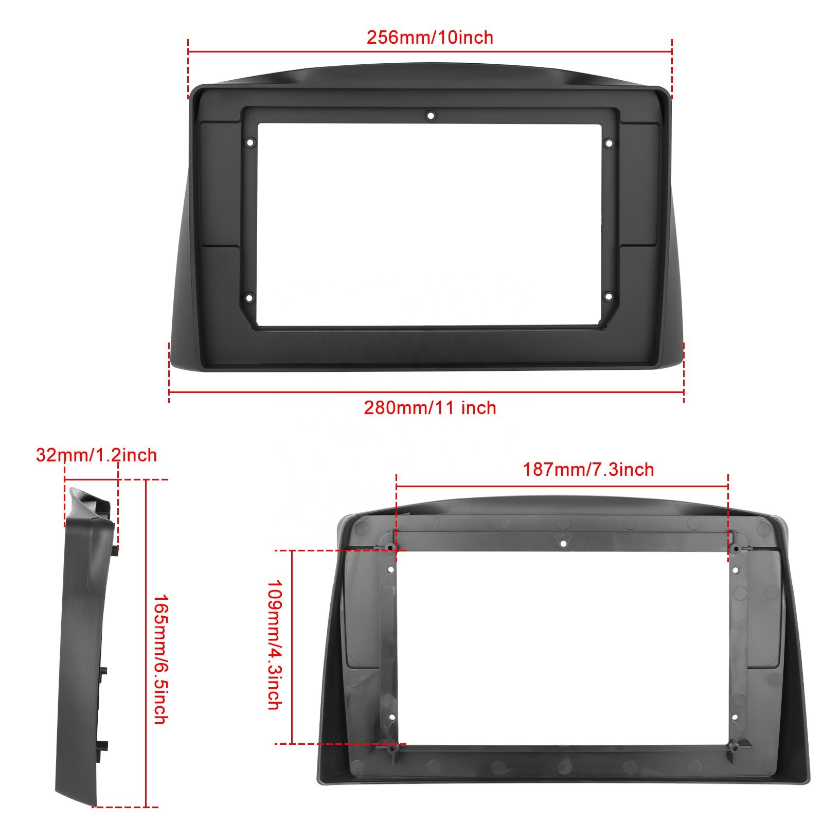 Podofo 10.1 Inch Double Din Android Car Stereo Car Radio Carplay Android Auto for Jeep Grand Cherokee 2005-2007 GPS HIFI