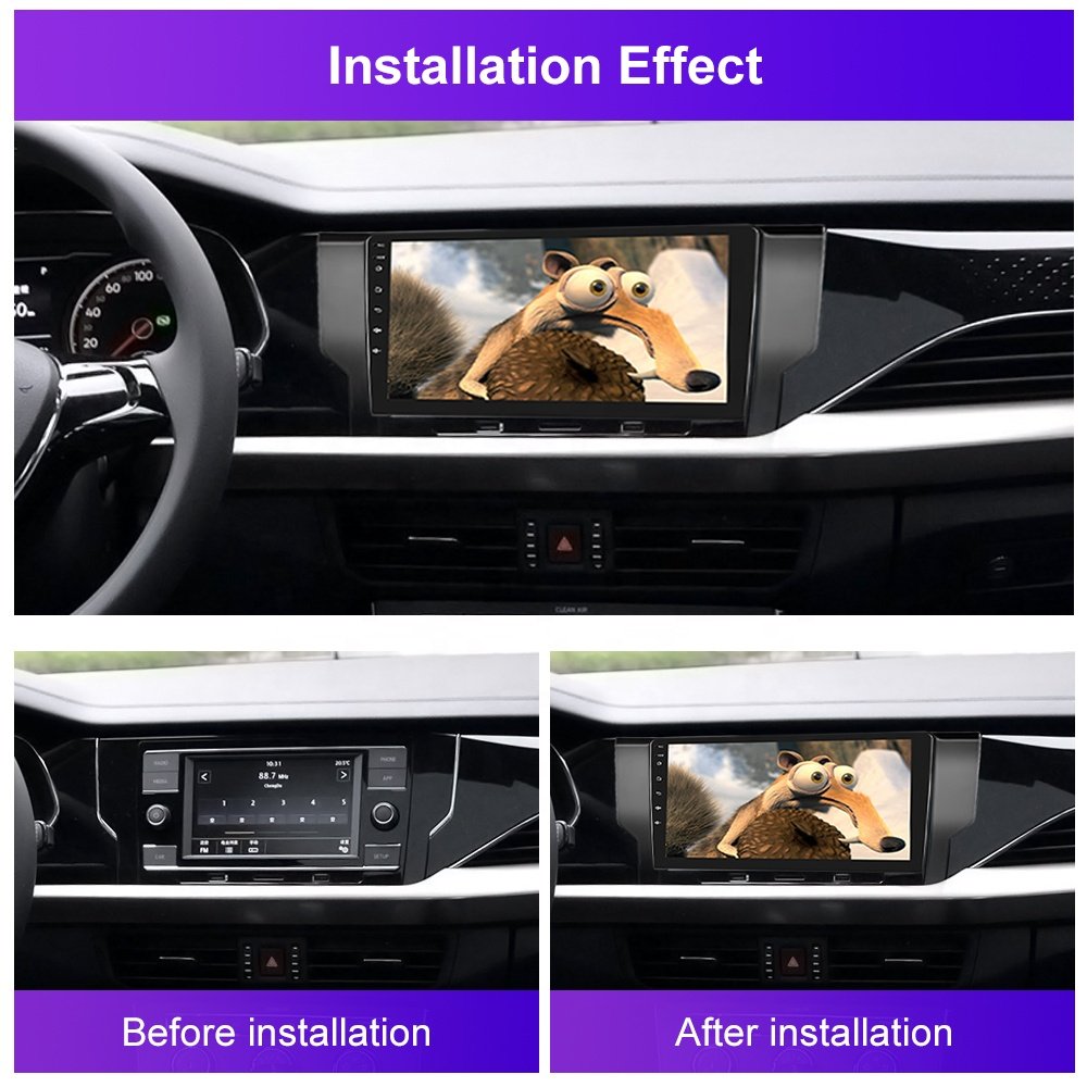 Podofo 10 inch Android Car Radio For VW/Passat 2019 Autoradio Carplay Android Auto GPS Wifi Hifi Audio FM RDS
