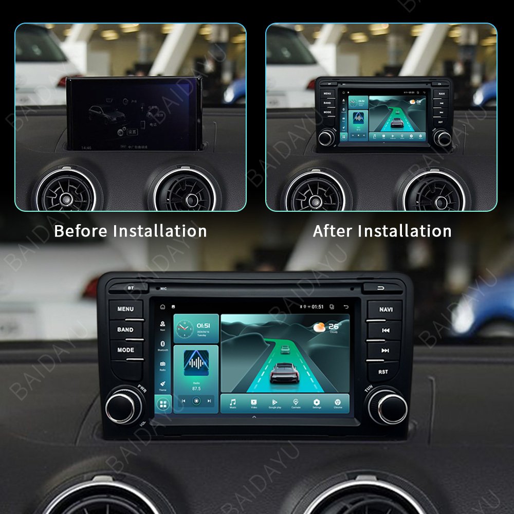 Android Car Audio For Audi A3 2003-2012 Oto Tepy IPS Touch Screen BT WIFi Carplay Navigation Gps Multimedio Car DVD Player
