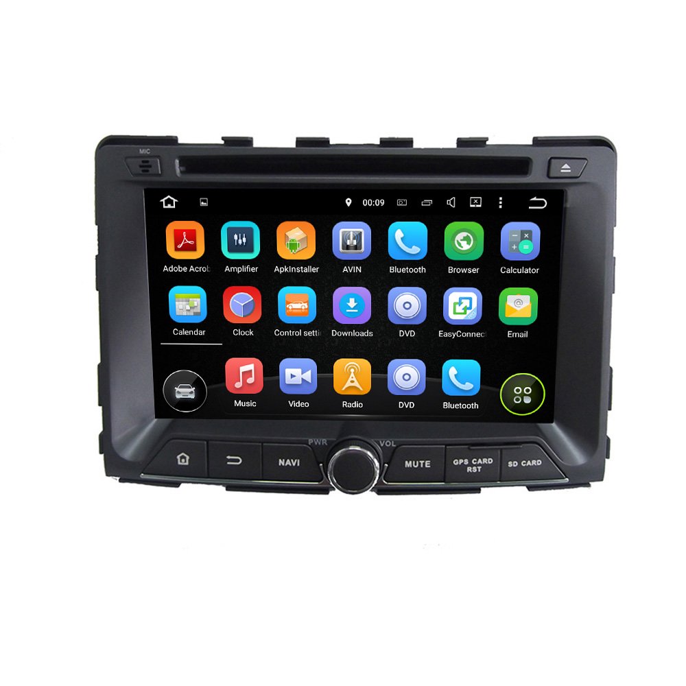 Android 11 Octa core 7" gps DAB OBD wifi Eight core Car DVD player for SsangYong RODIUS 2014