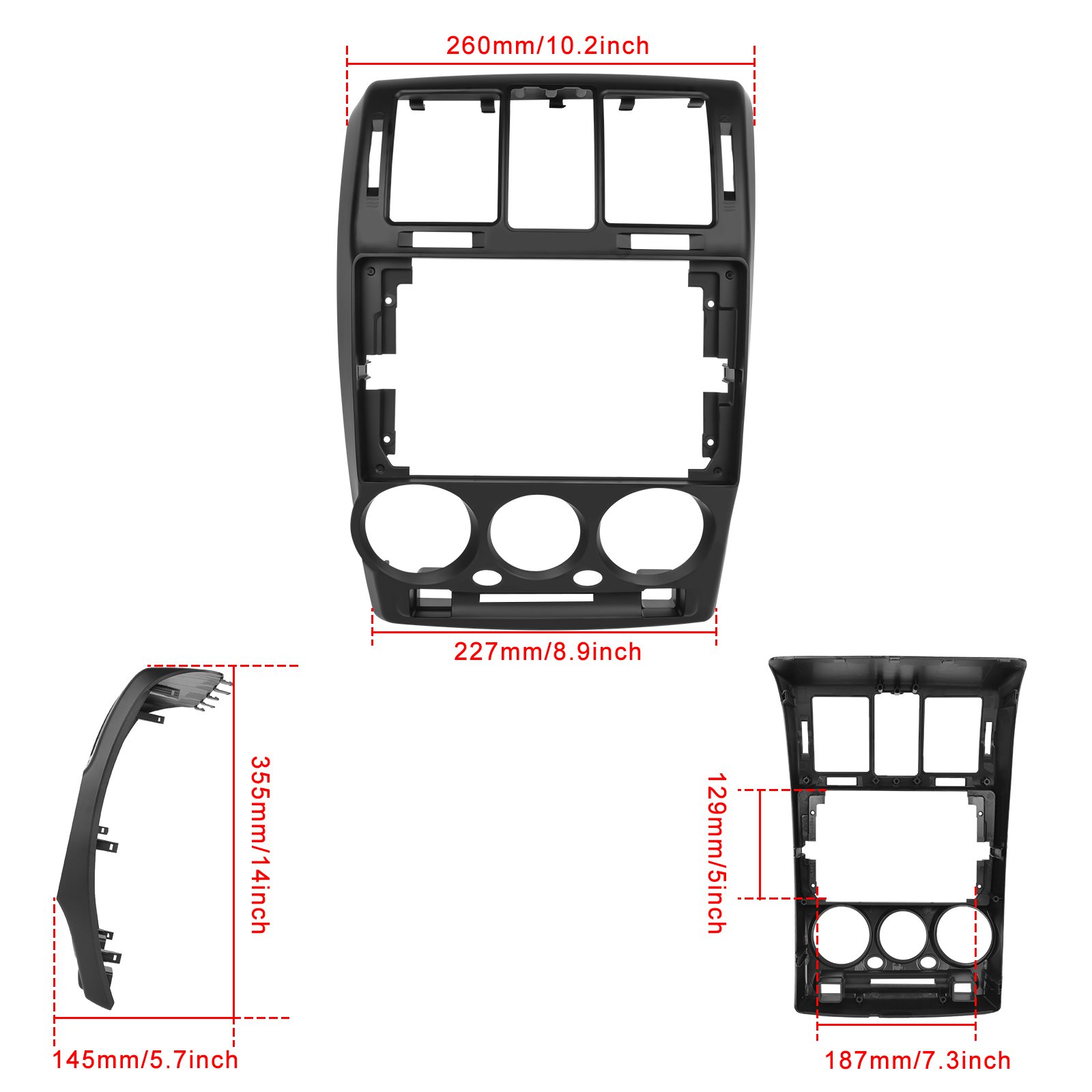 Podofo Double Din 9 Inch Android Car Stereo For Hyundai GETZ 2002-2011 Carplay Android Auto GPS Wifi Hifi RDS Support AHD Camera