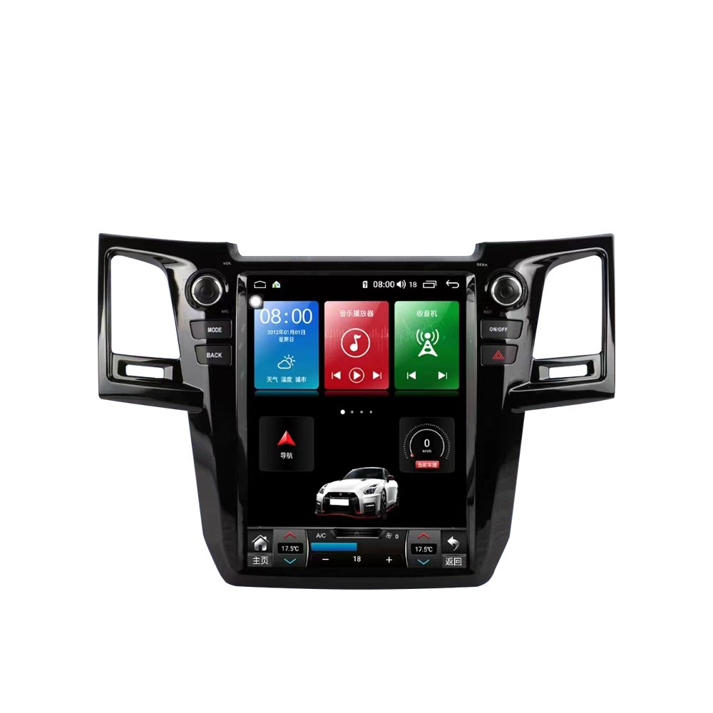12.1" Tesla Style Vertical Touch Screen Android Car DVD Player For Toyota Fortuner 2012-2015 GPS Navigation Radio Stereo