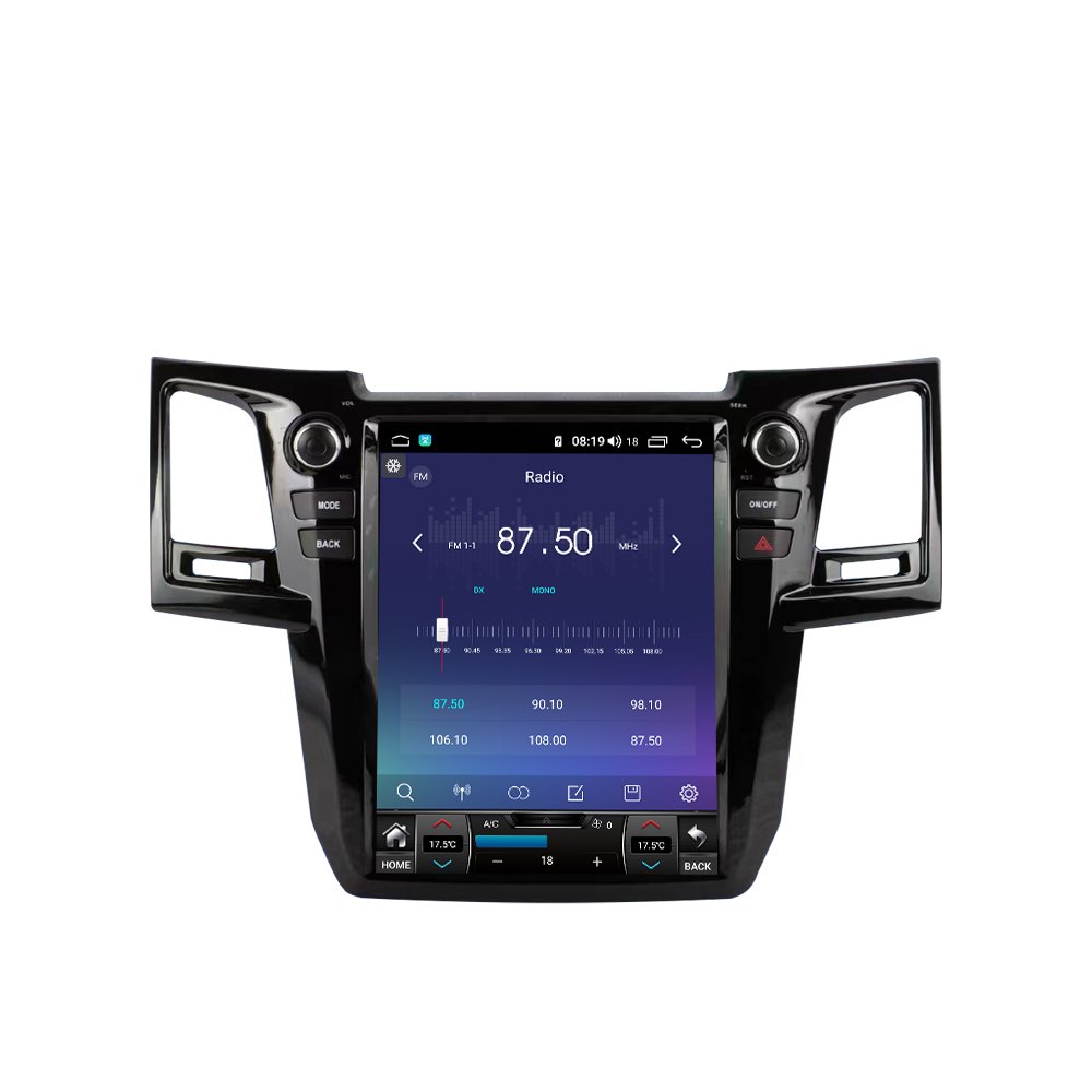 12.1" Tesla Style Vertical Touch Screen Android Car DVD Player For Toyota Fortuner 2012-2015 GPS Navigation Radio Stereo