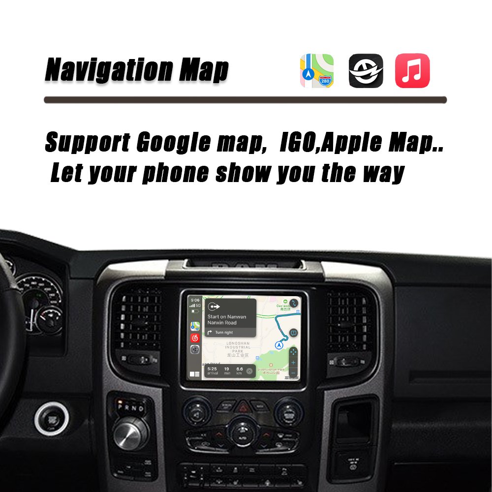 CZT-AUTO Original Screen Upgrade For Dodge RAM Carplay 2014-2017 Radio Car DVD Player Mirror Link Android Auto Wireless Carplay
