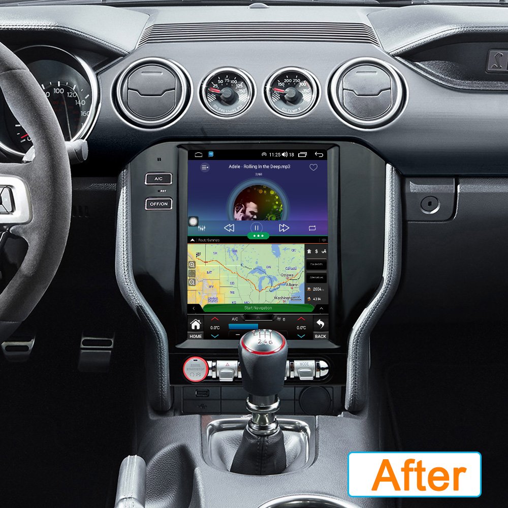 10.4inch Android car multimedia system gps navigation car radio video for Ford Mustang 2014 2015 2016 2017 2018 car dvd player