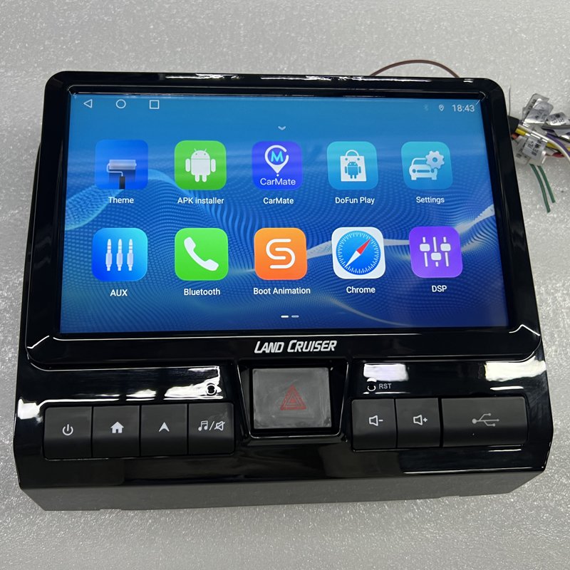 9-inch dvd car radio stereo android 11 touch screen multimedia player carplay For Toyota Land Cruiser LC70 LC71 LC75 LC76