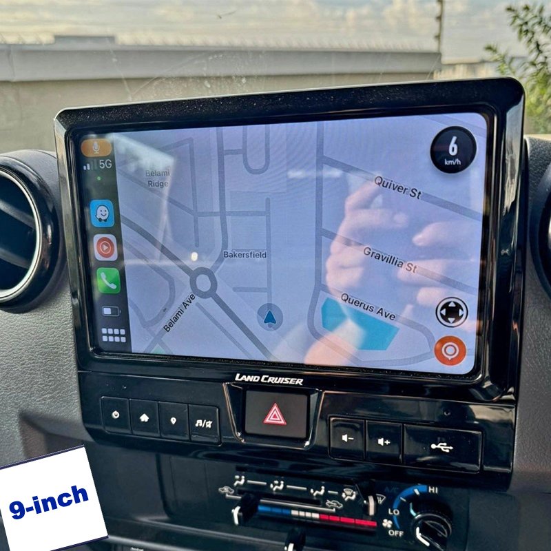 9-inch dvd car radio stereo android 11 touch screen multimedia player carplay For Toyota Land Cruiser LC70 LC71 LC75 LC76