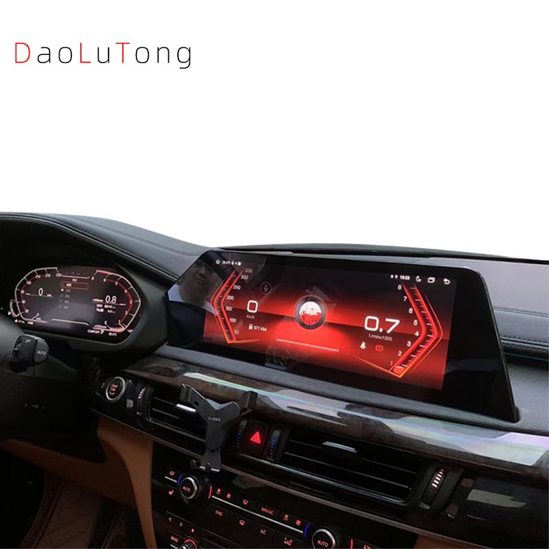 12.3 Inch car dvd player gps navigation touch Screen Android Car radio carplay multimedia For Bmw x5x6 F15 2014-2017