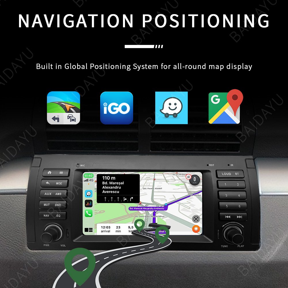 TS7 7inch Android 13 Car Radio For Bmw E39 4g Carplay Navigation Gps Car Dvd Player