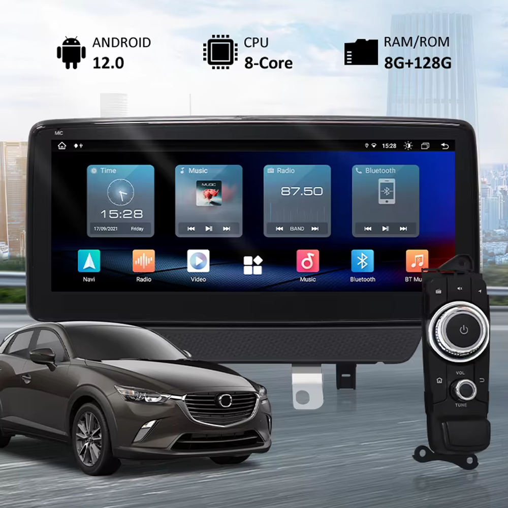 Car Radio Head Unit Android 13 For Mazda CX 3/5/7/9 Series Multimedia Car DVD Player 9'' Touch Screen Car Stereo With GPS BT 5.0