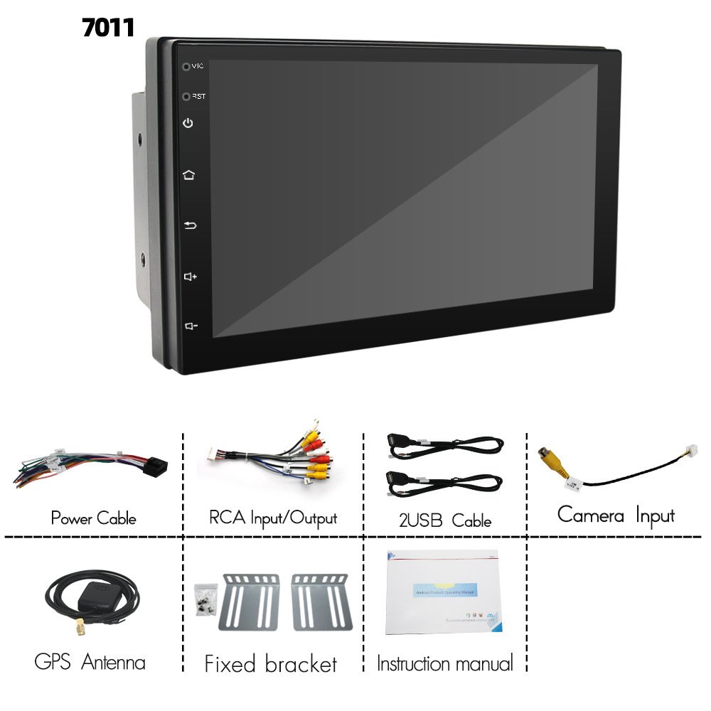 Android CAR RADIO Carplay Screen 7 Inch Touch Display 2.4/5G Wifi And Bt 5.0 Navigation for Auto Car Dvd Player for Universal