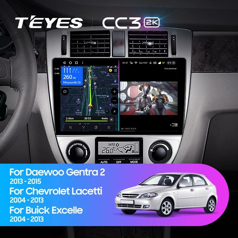 TEYES CC3L CC3 2K For Chevrolet Lacetti J200 2004 - 2013 For Buick Excelle Hrv 2004 - 2013 Car Radio Multimedia Video Player