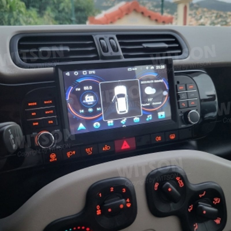 WITSON Android 13 For FIAT PANDA 2013-2020 Built-in Wireless CARPLAY Android Auto DVD Multimedia player stereo GPS