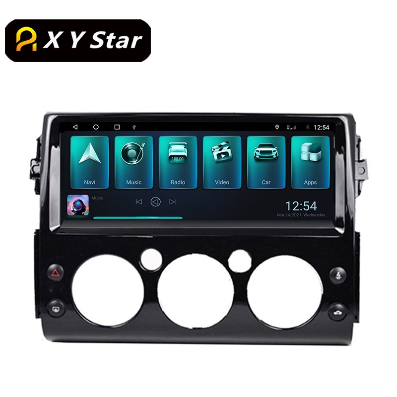 12.3" Tesla Style Screen Radio Stereo Android Car Dvd Player For Toyota FJ Cruiser
