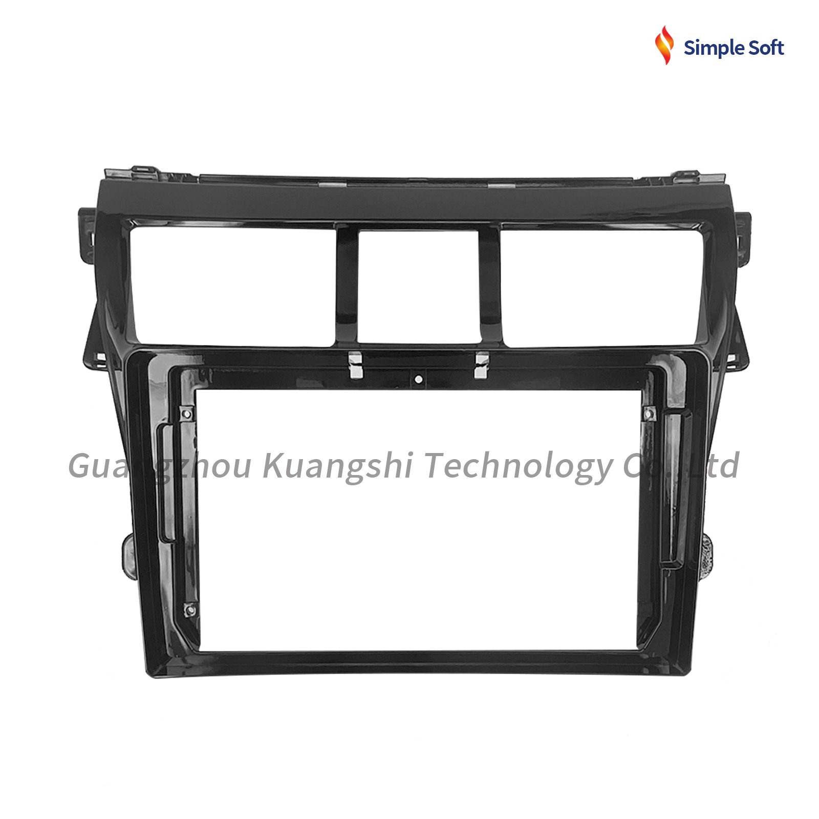 Simple Soft Car Radio Stereo Fascia Frame Car DVD Player Frame For 2008-2012 Toyota Vios 9inch android car radio frame