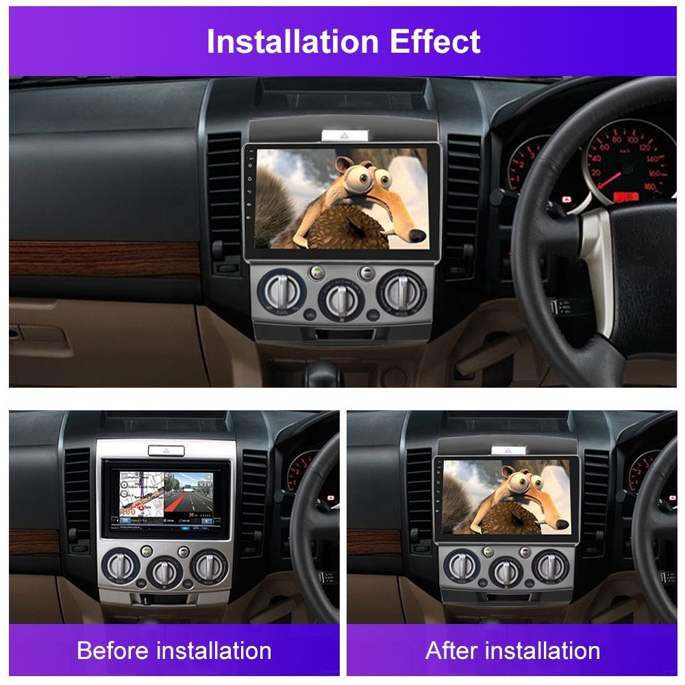 (AU/EU Stock) Podofo 9'' Android Car Radio Carplay Android Auto GPS RDS HIFI with AHD Camera For Ford EVerest 2012-2017