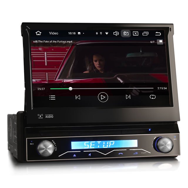 Erisin ES8588U 7" IPS Screen Android 12 Octa Core Car DVD Player 4G LTE DAB+ CarPlay Auto Radio STMicroelectronics TDA7851 DSP