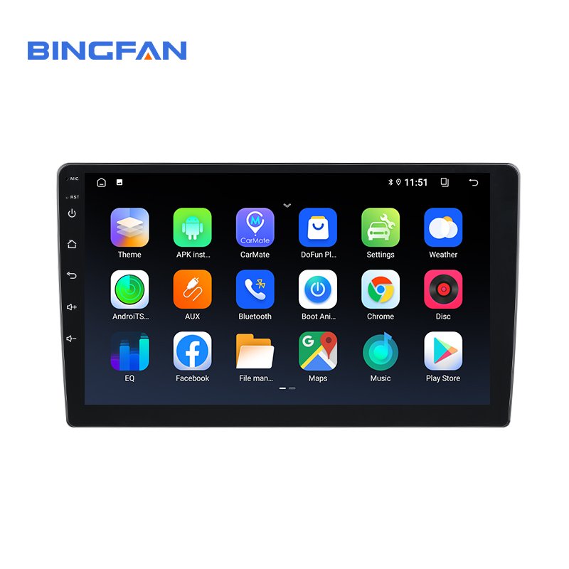Android 10 Car Stereo 4 core 2+32GB Car Radio GPS WIFI BT 5.4 FM RDS Touch Screen Auto Electronics Car DVD Player