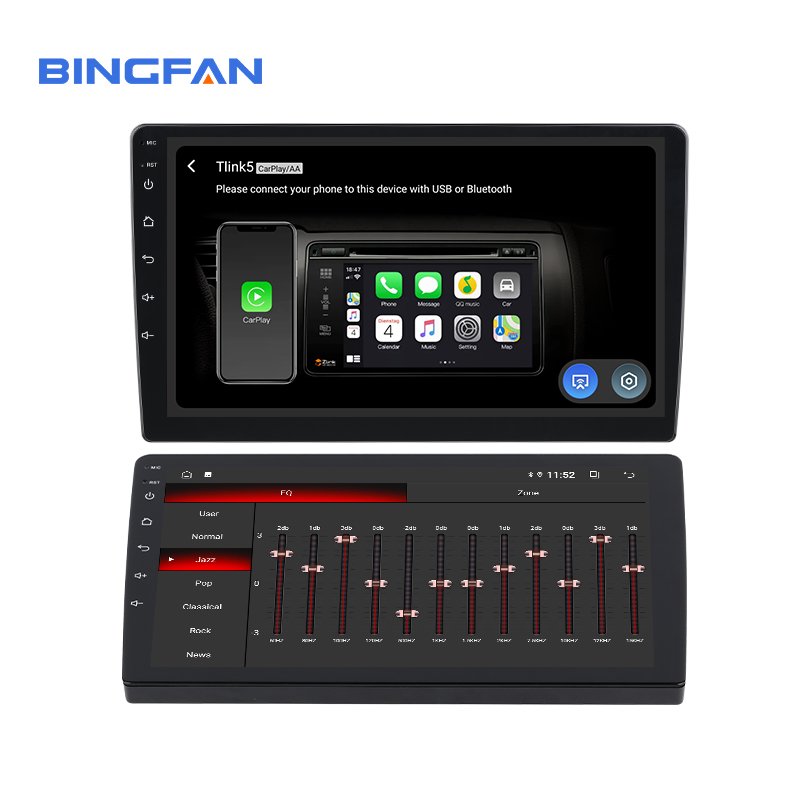 Android 10 Car Stereo 4 core 2+32GB Car Radio GPS WIFI BT 5.4 FM RDS Touch Screen Auto Electronics Car DVD Player