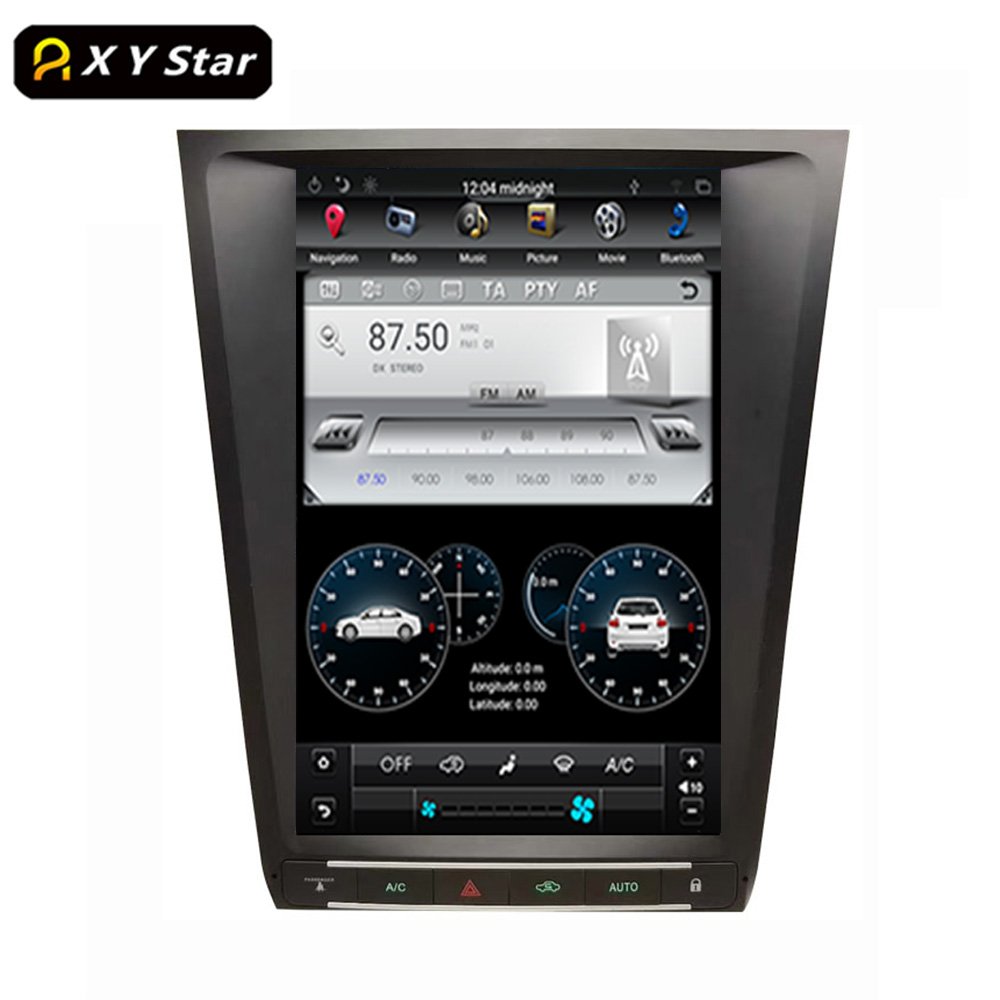 12.1 Inch Vertical Screen Sale Car Dvd Player Built-in Hd Android Navigation For Lexus Gs 300 350 450 460 2004-2011