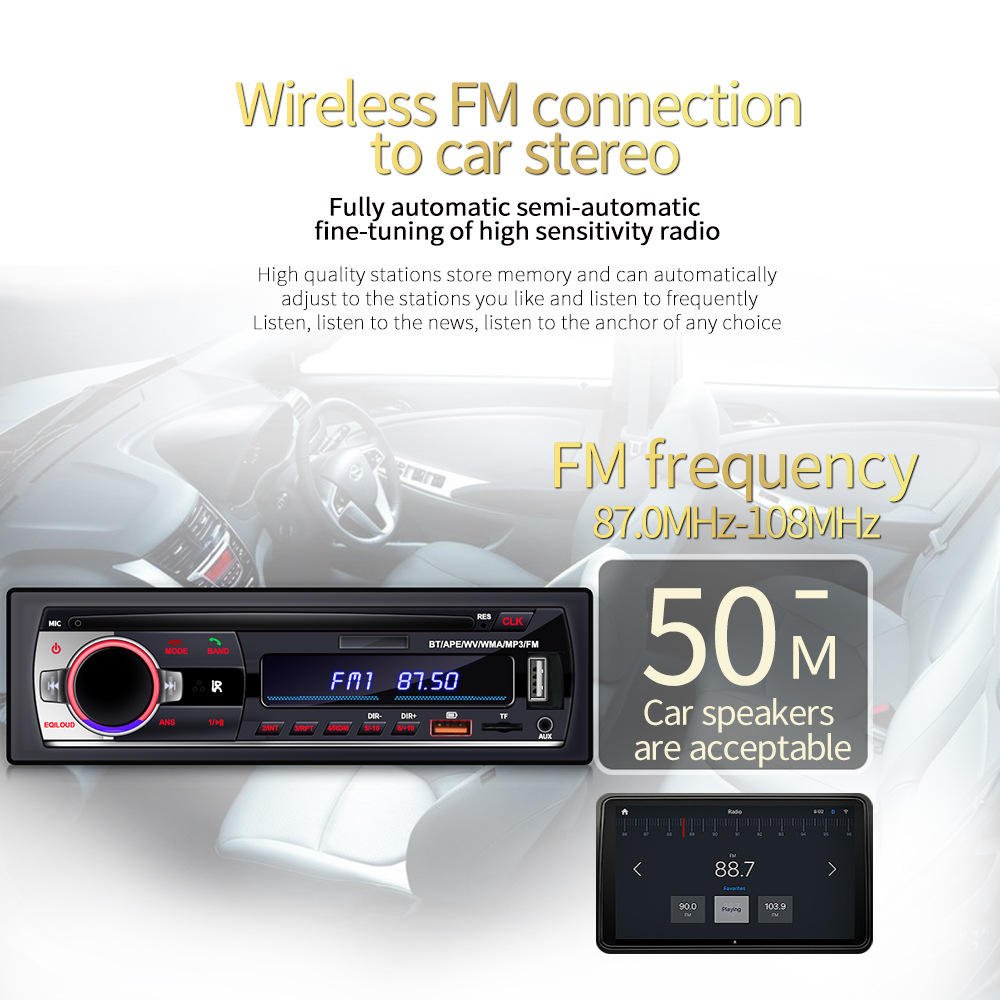 JSD520 pioneer car player USB card radio hands-free MP3 short player lossless music